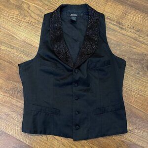 Vintage Ralph Lauren Rugby beaded collar vest